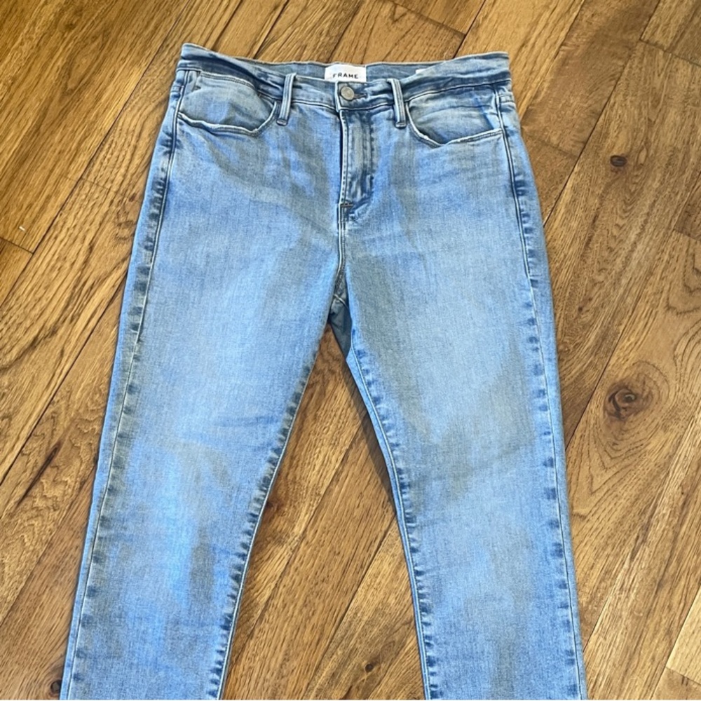 Frame Denim Blue High Rise Jeans